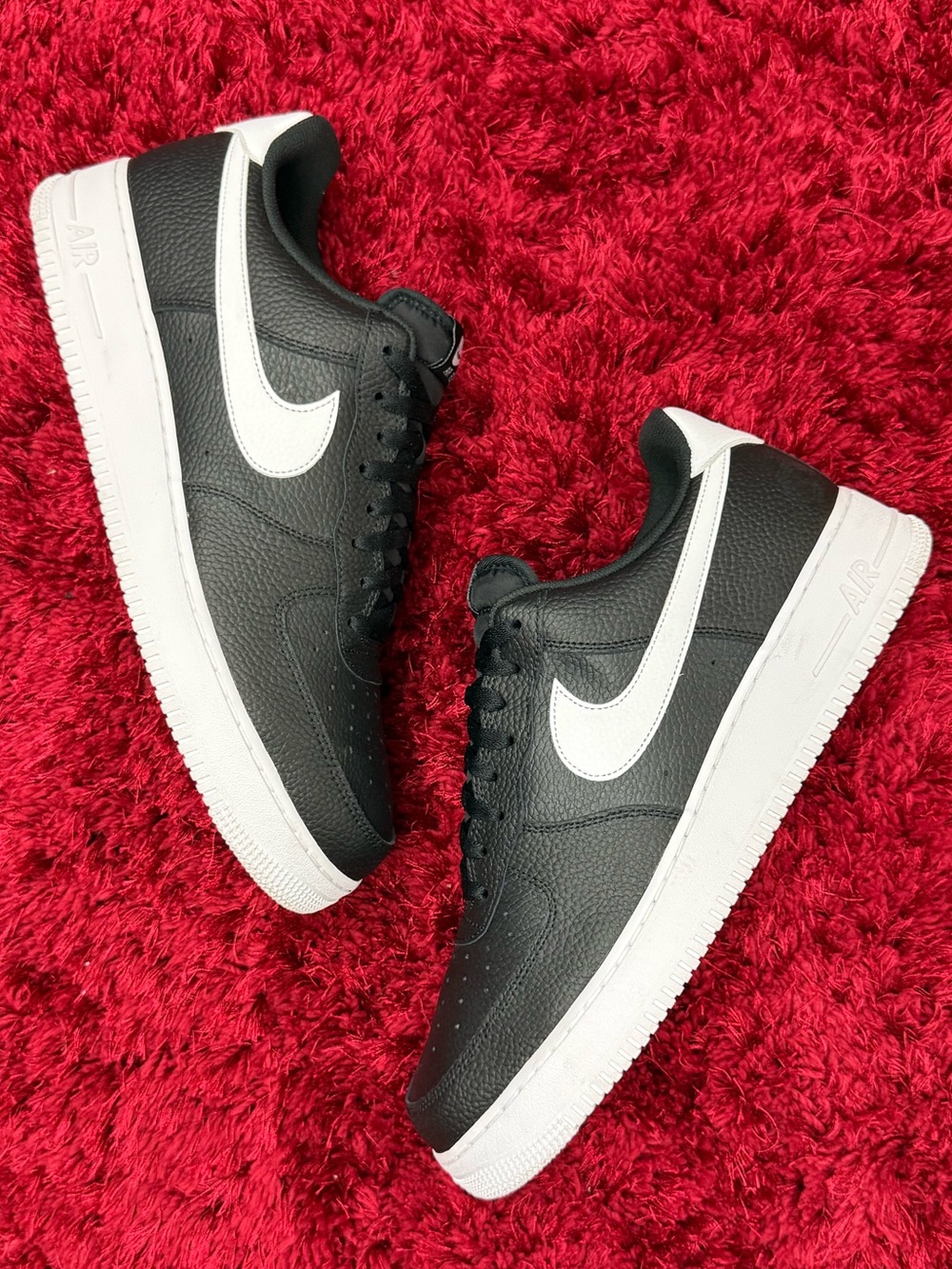 Nike Air Force 1 Sneakers Shoes Size 15 Black White CT2302-002